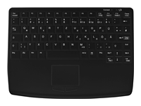 CHERRY Wireless Compact Notebook Style Touchpad Keyboard USB Black (FR)