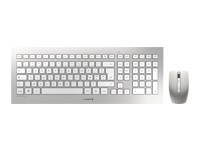 CHERRY Wireless DW 8000 USB Kit White/Silver Keyboard and Mouse (FR)