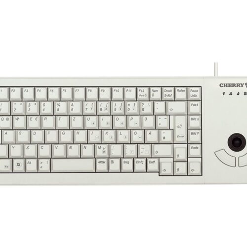 CHERRY XS Trackball Keyboard corded USB lightgrey (DE)