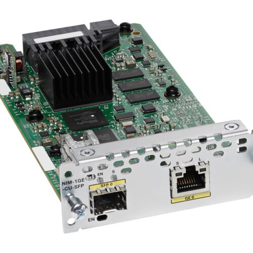 CISCO 1-port GE WAN NIM. dual-mode RJ45 and SFP
