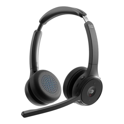 CISCO 722 Wireless Dual On-ear Headset USB-A Bundle-Carbon Black
