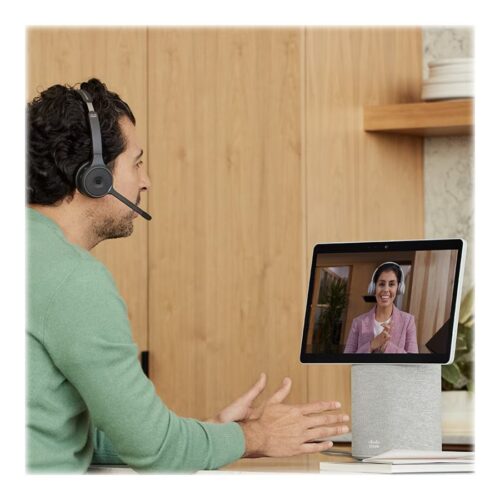 CISCO 722 Wireless Dual On-ear Headset USB-A Bundle-Carbon Black