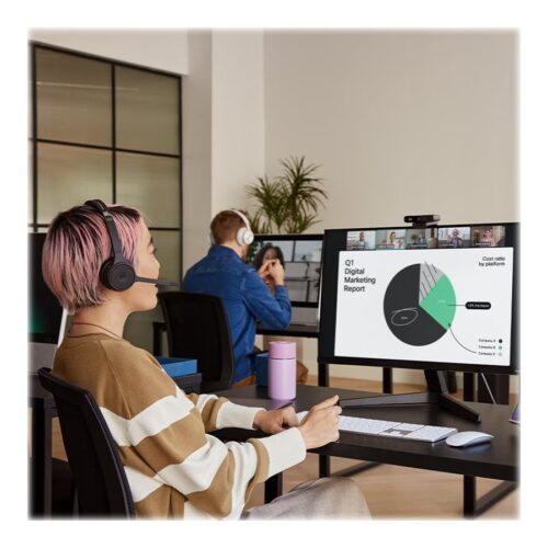 CISCO 722 Wireless Dual On-ear Headset USB-A Bundle-Carbon Black