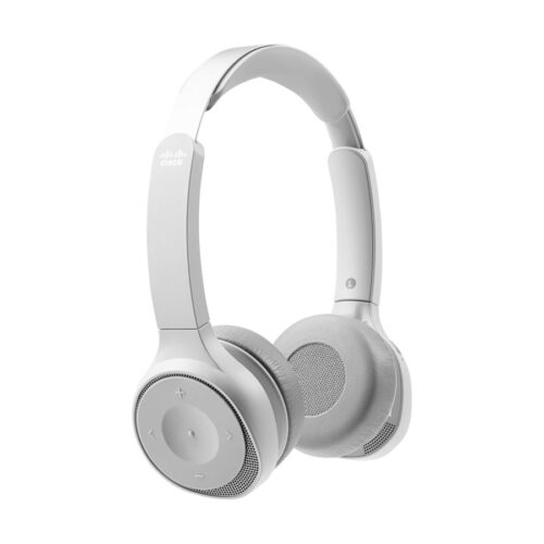 CISCO 730 Wireless Dual On-ear Headset+Stand USB-A Bundle-Platinum