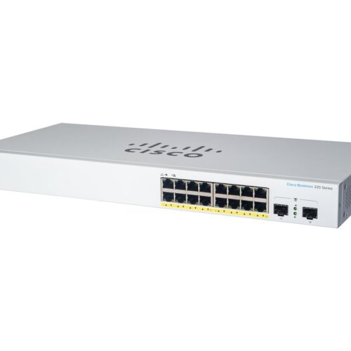CISCO Business Switching CBS220 Smart 16-port Gigabit 2x1G SFP uplink