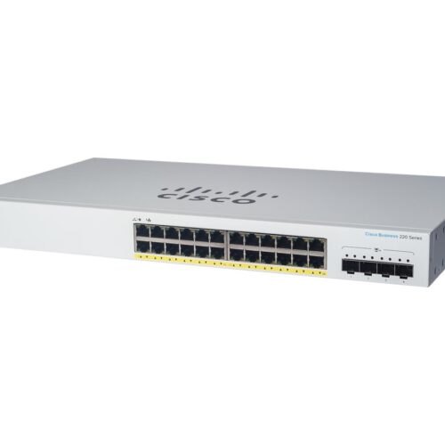 CISCO Business Switching CBS220 Smart 24-port Gigabit PoE 195W 4x1G SFP uplink