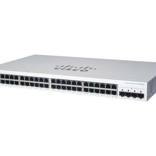 CISCO Business Switching CBS220 Smart 48-port Gigabit PoE 382W 4x10G SFP+ uplink