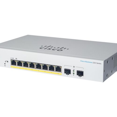 CISCO Business Switching CBS220 Smart 8-port Gigabit 2x1G SFP uplink external power supply