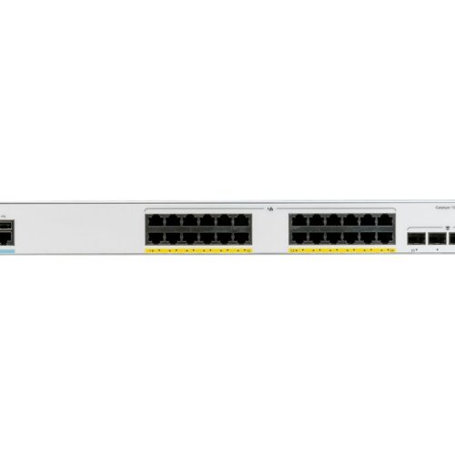 CISCO Catalyst 1000 24-Port Gigabit PoE+ PoE Budget 370W 4 x 10G SFP+ Uplinks LAN Base