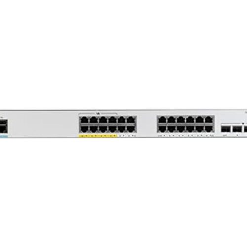 CISCO Catalyst 1000 24-Port Gigabit PoE+ PoE Budget 370W 4 x 1G SFP Uplinks LAN Base
