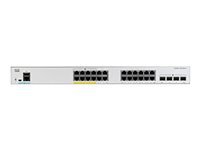CISCO Catalyst 1000 24-Port Gigabit PoE+ PoE Budget 370W 4 x 1G SFP Uplinks LAN Base