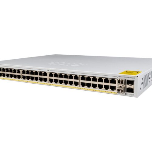 CISCO Catalyst 1000 48-Port Gigabit PoE+ PoE Budget 370W 4 x 10G SFP+ Uplinks LAN Base
