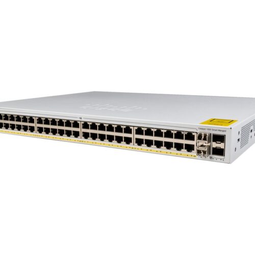 CISCO Catalyst 1000 48-Port Gigabit PoE+ PoE Budget 740W 4 x 10G SFP+ Uplinks LAN Base