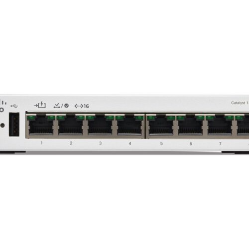 CISCO Catalyst 1200 8-port GE Desktop Ext PS PoE Input