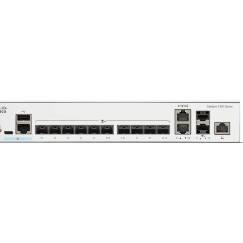 CISCO Catalyst 1300 12-Port Switch 10 x 10GE SFP+ 2 x 10GE Shared Uplinks
