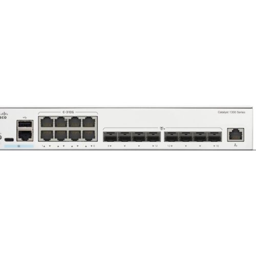 CISCO Catalyst 1300 16-Port Switch / 8-Port 10GE RJ45 + 8-Port 10GE SFP+