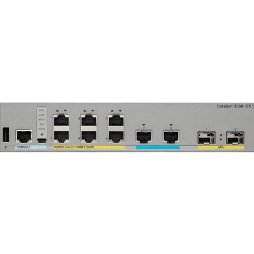 CISCO Catalyst 3560-CX 2 x mGig. 6 x 1G PoE. IP Base
