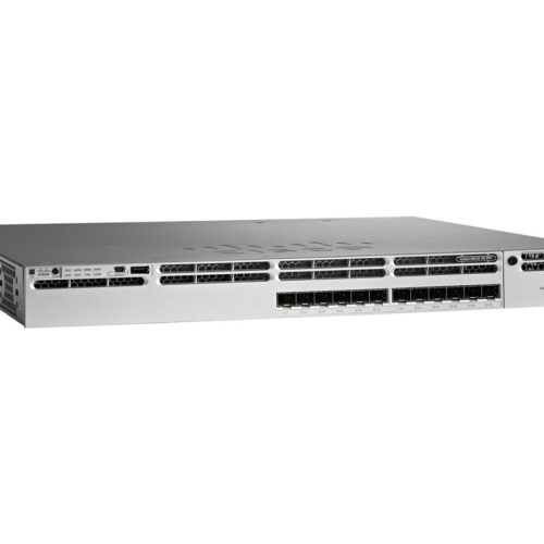 CISCO Catalyst 3850 12 Port 10G Fiber Switch IP Base Remanufactured