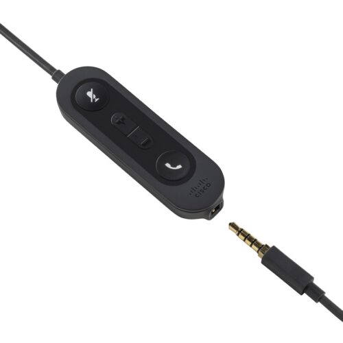 CISCO Headset 521 Wired Single 3.5mm + USBC Headset Adapter