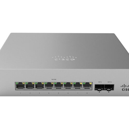 CISCO Meraki MS120-8LP 1G L2 Cloud Managed 8x GigE 64W PoE Switch