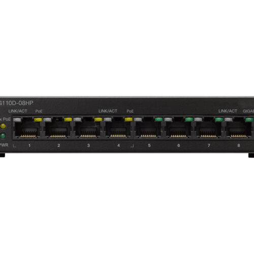CISCO SG110D-08HP 8-PORT POE GIGABIT DESKTOP SWITCH REMANUFACTURED