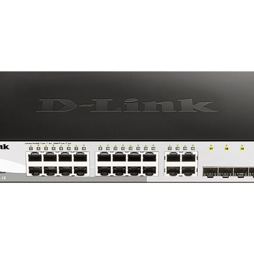 D-LINK 16-Port Layer2 Smart Managed Gigabit Switch dlink green 3.0 16x 10/100/1000Mbit/s TP RJ-45 Port4x TP Combo Port/SFP Slot