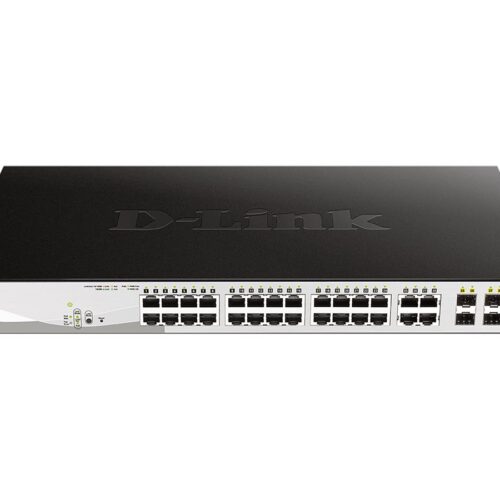 D-LINK 24-Port Layer2 PoE Gigabit Smart Managed Switch dlink green 3.0 24x 10/100/1000Mbit/s TP PoE Port with 802.3at up to 30 Watt