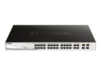 D-LINK 24-Port Layer2 PoE Gigabit Smart Managed Switch dlink green 3.0 24x 10/100/1000Mbit/s TP PoE Port with 802.3at up to 30 Watt
