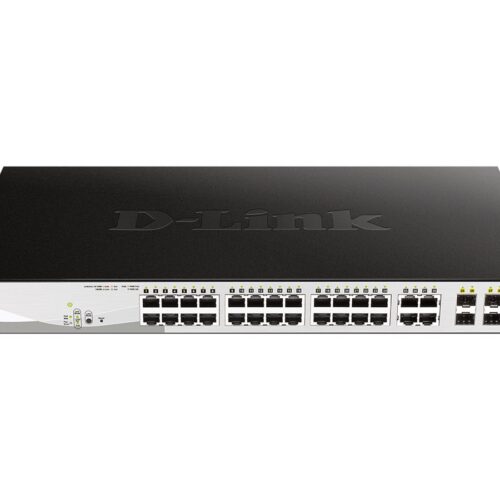 D-LINK 28-Port Layer2 PoE Gigabit Smart Managed Switch dlink green 3.0 24x 10/100/1000Mbit/s TP RJ-45 PoE Port 802.3at