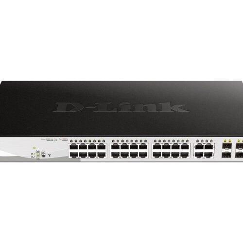 D-LINK 28-Port Layer2 PoE+ Gigabit Smart Managed Switch dlink green 3.0 24x 10/100/1000Mbit/s TP RJ-45 PoE Port Port 1-24 802.3at