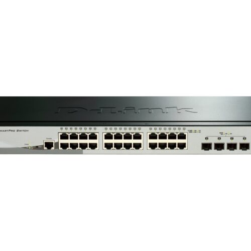 D-LINK 28-Port Smart Managed Gigabit Stack Switch 4x 10G dlink green 3.0 24x 10/100/1000Mbit/s TP RJ-45 Port 4x 10Gbit/s Fiber SFP+