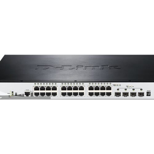 D-LINK 28-Port Smart Managed PoE+ Gigabit Stack Switch 4x 10G dlink green 3.0 24x 10/100/1000Mbit/s TP RJ-45 PoE Port 802.3at