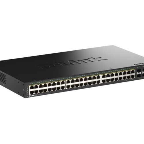 D-LINK 48 Ports GE PoE 30W + 4 Ports 10G SFP+ Smart Managed Switch 370W