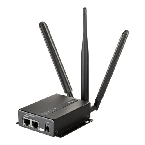 D-LINK 4G VPN LTE Cat 4 Industrial M2M Router Wi-Fi Dual SIM 2 External LTE Antennas 1 External Wi-Fi N Antenna 1 WAN/LAN FE Port