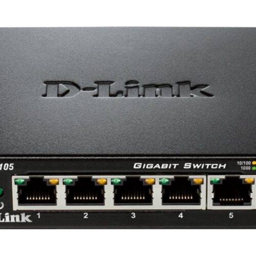 D-LINK 5-port 10/100/1000Mbps Gigabit Ethernet Switch – Metal Housing
