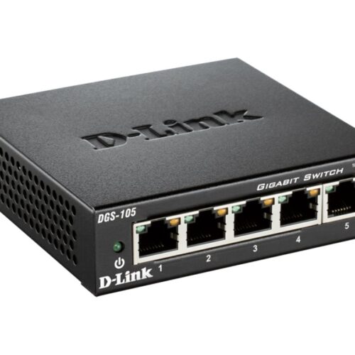 D-LINK 5-port 10/100/1000Mbps Gigabit Ethernet Switch – Metal Housing
