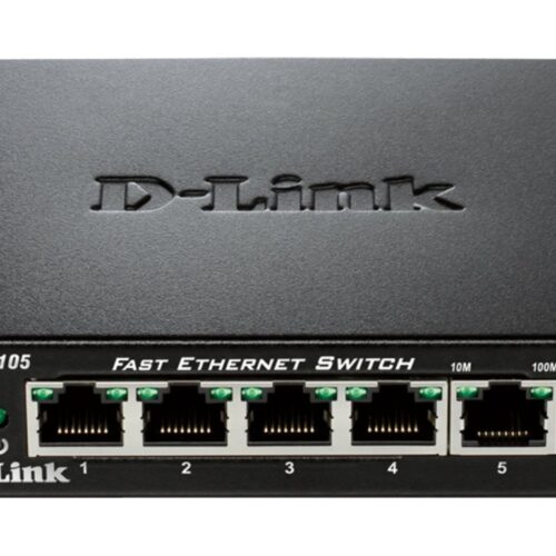 D-LINK 5-port 10/100Mbps Fast Ethernet Unmanaged Switch – Metal Housing