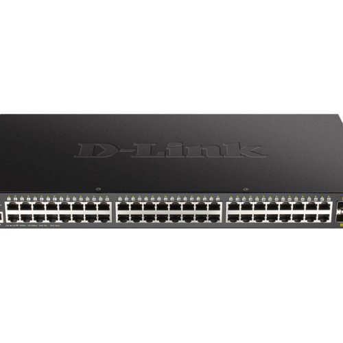 D-LINK 52-Port Smart Managed PoE+ Gigabit Switch 4x 10G dlink green 3.0 48x 10/100/1000Mbit/s TP RJ-45 Port 4x 10Gbit/s Fiber SFP+