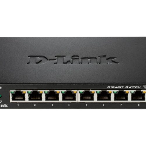 D-LINK 8-port 10/100/1000Mbps Gigabit Ethernet Switch – Metal Housing
