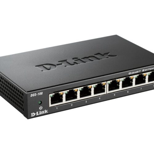 D-LINK 8-port 10/100/1000Mbps Gigabit Ethernet Switch – Metal Housing