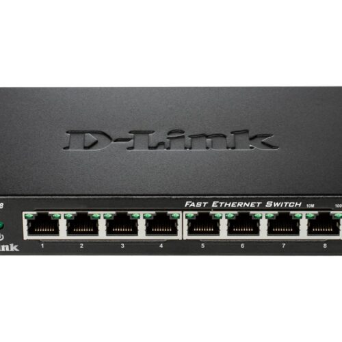 D-LINK 8-port 10/100Mbps Fast Ethernet Unmanaged Switch – Metal Housing