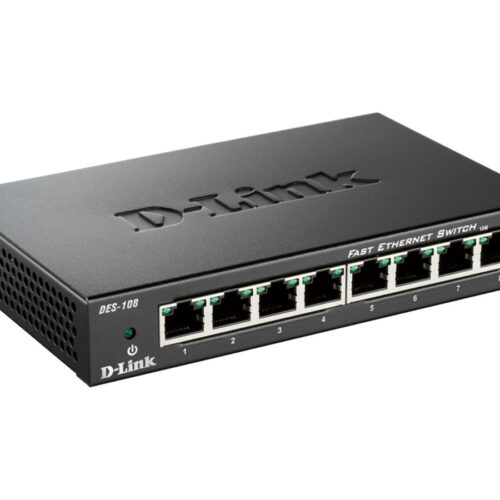 D-LINK 8-port 10/100Mbps Fast Ethernet Unmanaged Switch – Metal Housing