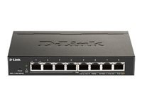 D-LINK 8-Port Layer2 PoE Smart Gigabit Switch 8x 10/100/1000Mbps TP RJ-45 PoE Port 802.3af/at Power-over-Ethernet up to 30 Watt