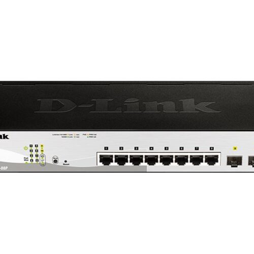 D-LINK 8-Port Layer2 PoE Smart Managed Gigabit Switch dlink green 3.0 8x 10/100/1000Mbit/s TP RJ-45 PoE Port 802.3at