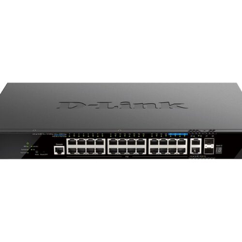D-LINK DGS-1520-28MP/E 28-Port Smart Managed PoE+ Gigabit Stack Switch 4x 2.5 GE 4x 10G