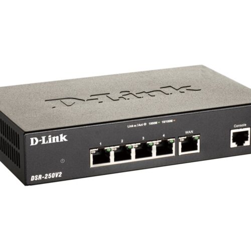 D-LINK Double-WAN Unified Services VPN Router 1 Gigabit WAN Port 3 Gigabit LAN Ports 1 Configurable Gigabit Port 950Mbps Firewall