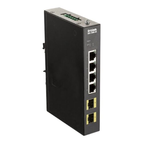 D-LINK Industrial Gigabit Unmanaged Switch 4 Ports Gigabit + 2 Ports SFP
