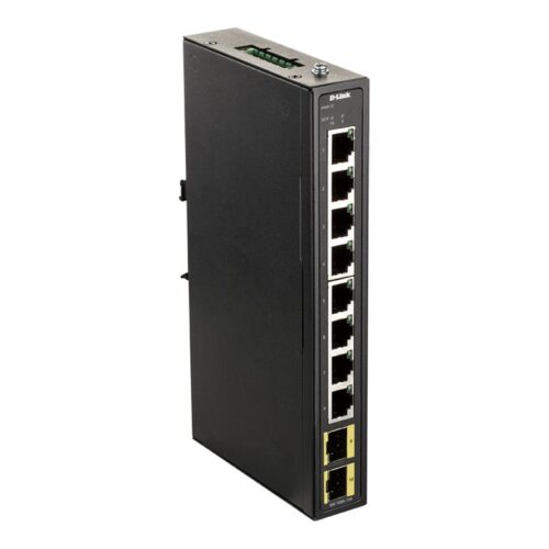 D-LINK Industrial Gigabit Unmanaged Switch 8 Ports Gigabit + 2 Ports SFP