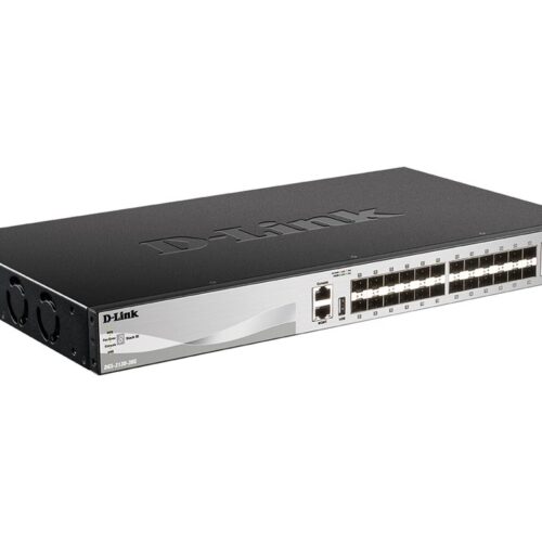 D-LINK L3 Light Switch 24 SFP ports & 2 10GBASE-T ports & 4 10GbE SFP+ Ports Physical Stack Up To 9 Units