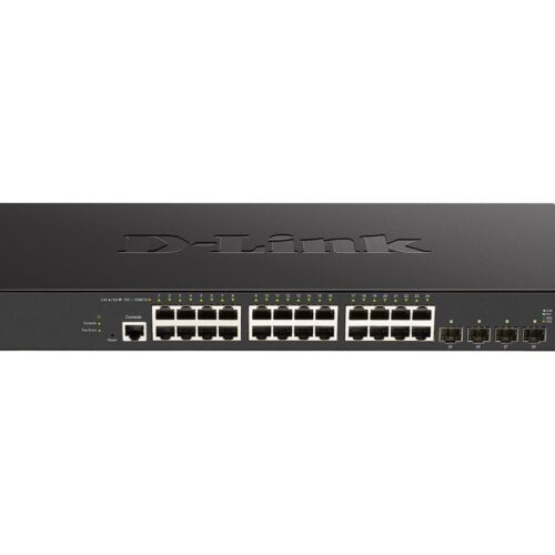 D-LINK Smart+ L2+ 24 ports Switch 10GbE copper & 4 ports 10G/25G SFP28